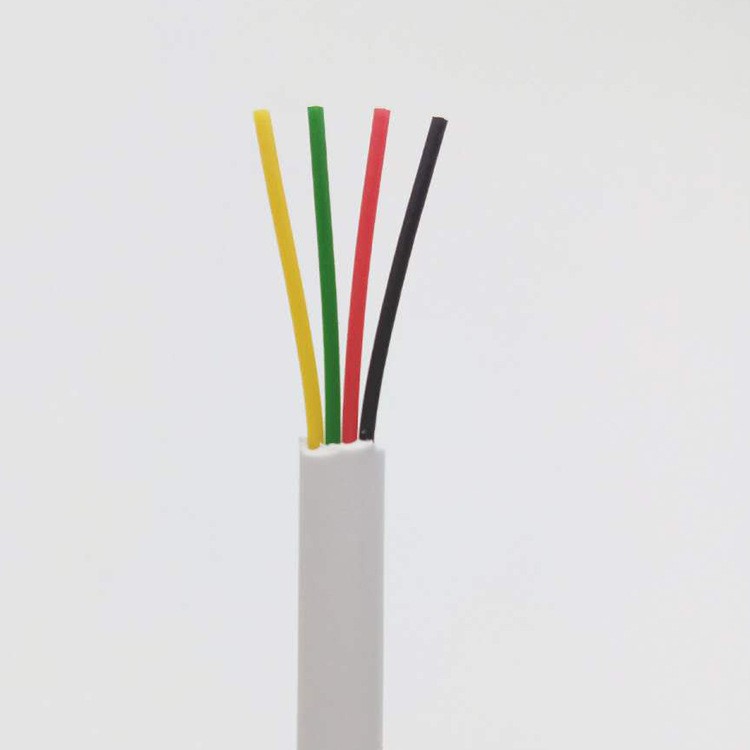 Supply 4-core pure copper flat telephone line RJ9 4P4C Crystal Head telephone line 30AWG1.2 m network cable in stock