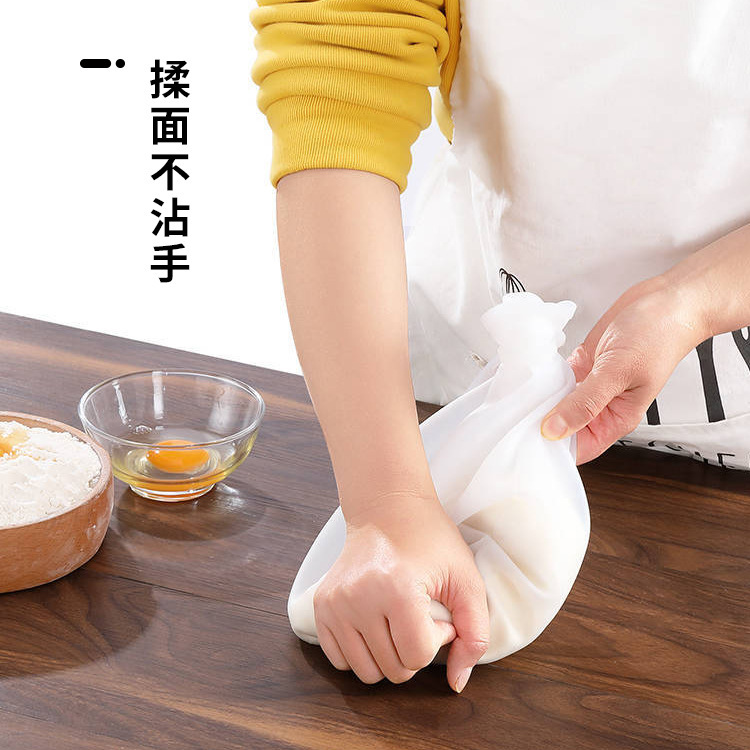 Силиконовый мешок для замешивания пищевого класса, утолщенный, без рук, для домашнего воска для волос, для теста, кухонные принадлежности