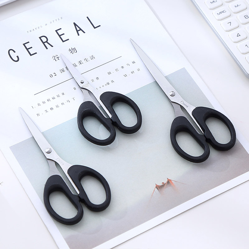 Офисные ножницы детские маленькие ножницы для рукоделия ножницы для бумаги из нержавеющей стали черные маленькие ножницы