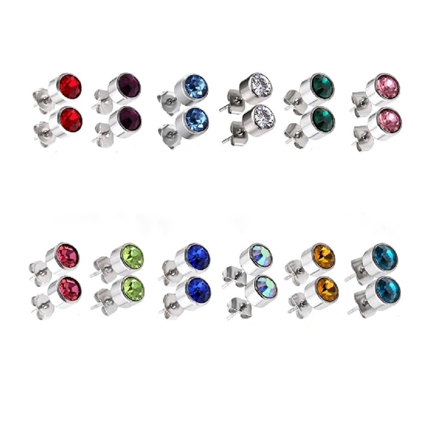 Прямые поставки из фабрики, серьги для пирсинга ушей из нержавеющей стали 316, различные цвета страз, пистолет для пирсинга с бабочкой