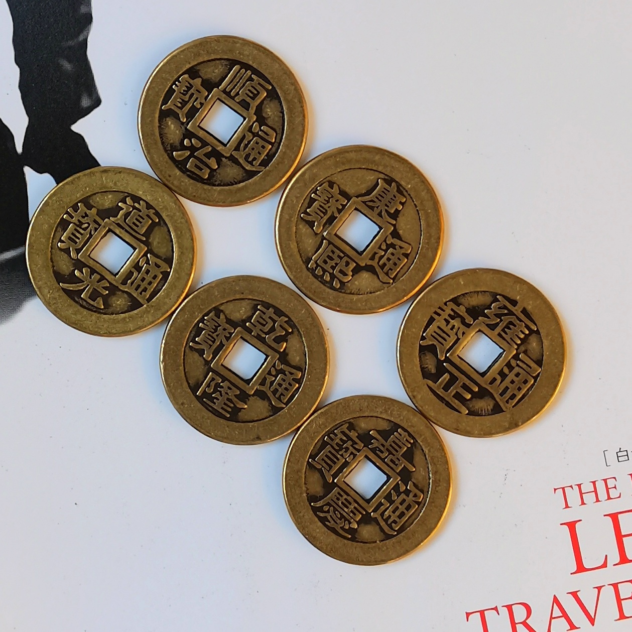 Pure Copper Thickened Five Emperors Coins Loose Coins 2.5cm Real Copper Coins for Threshold Sixty Emperors Coins Thick Copper Plate Coins Bulk