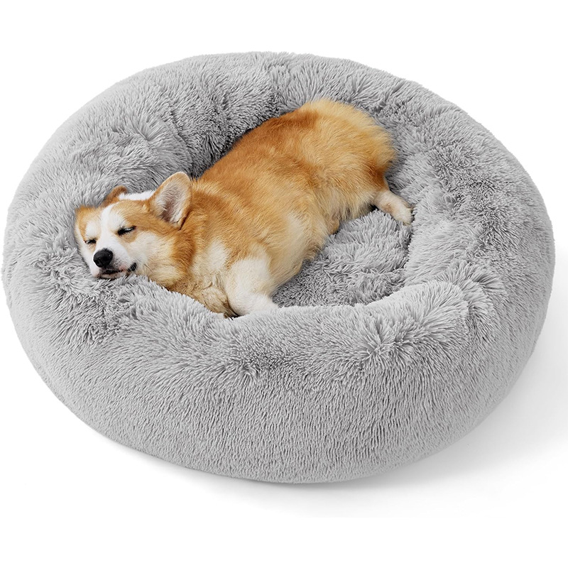 Foreign Trade Amazon Xiyin High Weight Multi-Color Multi-Size Long Plush Round Pet Nest Dog Nest Cat Nest Hamster Nest