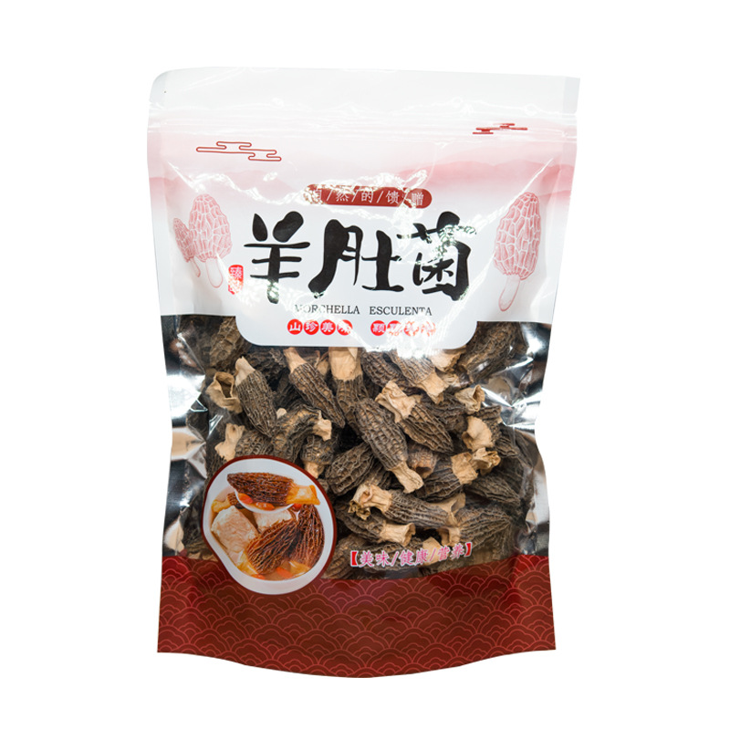 Morel 100g Yunnan Mountain Delicacies Edible Mushrooms Non-Wild Individual Head Full Stew Source Manufacturer Wholesale