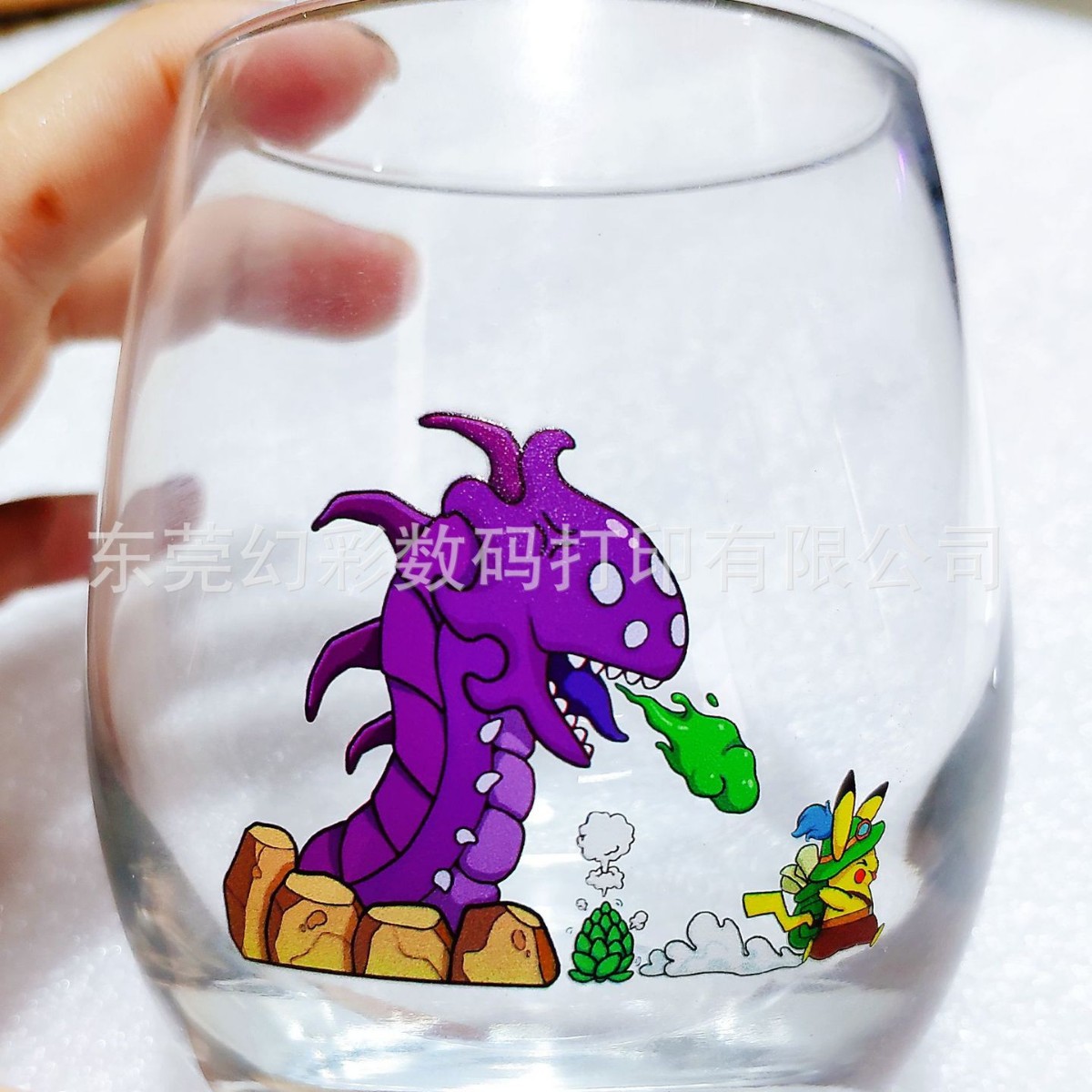 Uv printing 3D relief glass cup full plate pattern printing relief inkjet logo