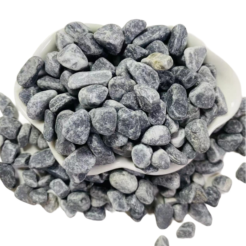 Dark Gray Gravel for Potting, Mineral Pebbles for Landscaping, Decorative Water-Washed Sand for Garden and Courtyard