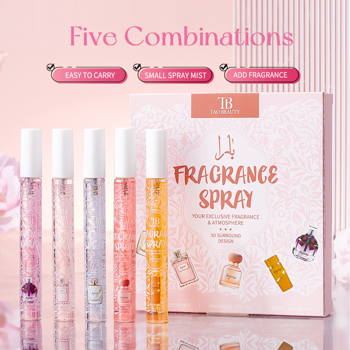 [Кросс-бордерный поставщик] Набор парфюма Tao Beauty, спрей 10 мл, долговечный аромат, оптовая продажа