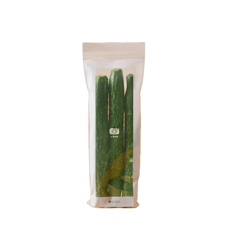 Wholesale Long Fresh-Keeping Bags, Thickened Double-Ribbed Sealed Bags with Sealing, Ziplock Bags, Food-Grade Refrigerator Storage