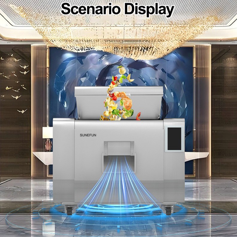 Commercial Canteen Restaurant Kitchen Three-Easy Full-Square Sunefun Garbage Disposer Biodegradable Large Kitchen Waste Machine