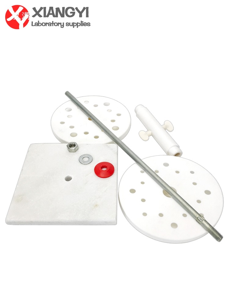 Marble Pipette Rack Acid and Alkali Resistant Plastic Disc Large Belly Pipette Rack Graduated Pipette 16 Holes Chemical Experiment