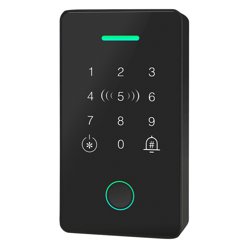 Password Access Control System All-In-One Company Office Ic Id Card Attendance Machine Glass Door Electromagnetic Lock Set
