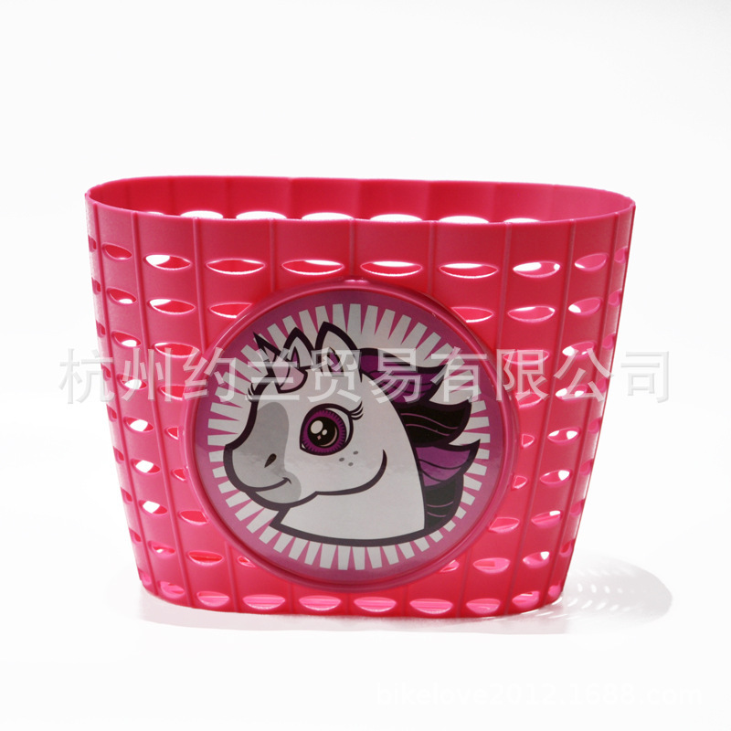 Children's Bicycle/Tricycle/Scooter/Stroller and Other Children's Vehicle Baskets Black Pink