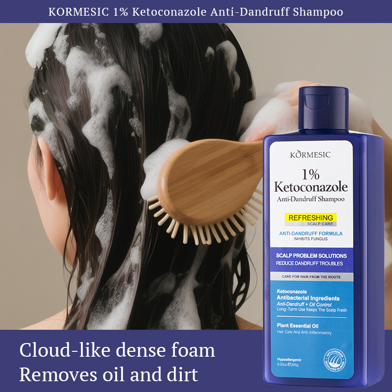 Kormesic Foreign Trade Full English Shampoo Refreshing Oil Control Family Pack Cross-Border Manufacturer Wholesale