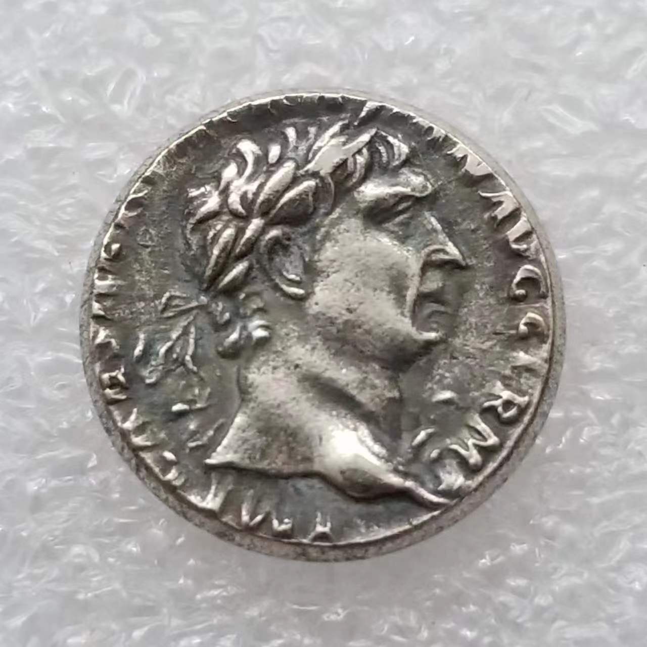 Antique Crafts Ancient Greek Brass Plated Silver Old Silver Dollar Commemorative Coins 4653