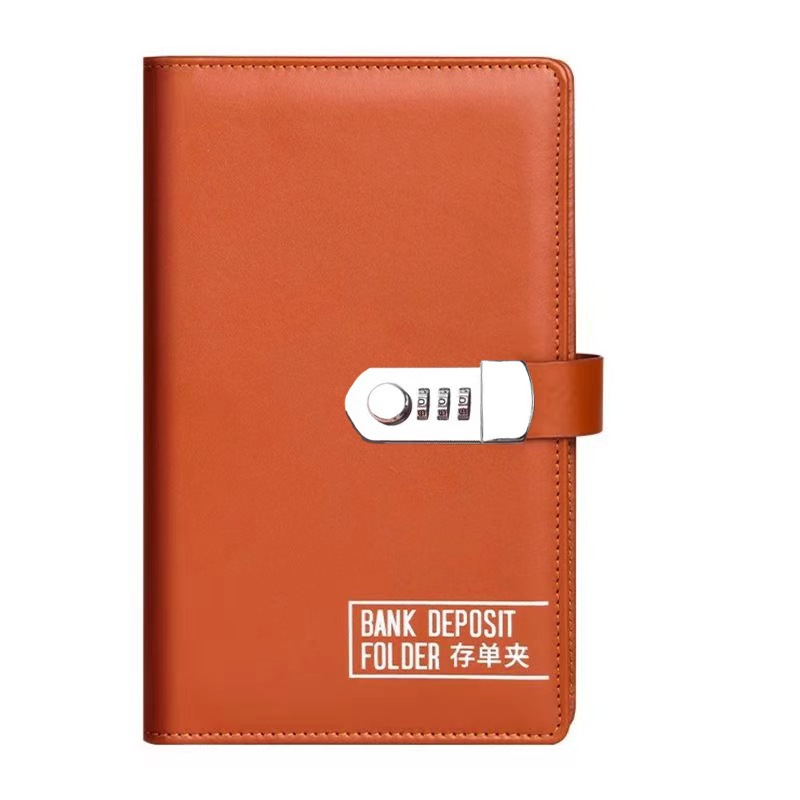 Certificate of Deposit Upgraded Password Lock Hasp Certificate of Deposit Bill Clip Bank Periodic Cheque Savings Slip Collection Book