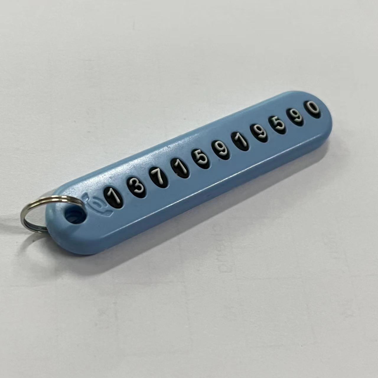 Car key anti-lost number plate temporary parking number plate diy creative digital car small gift anti-lost card