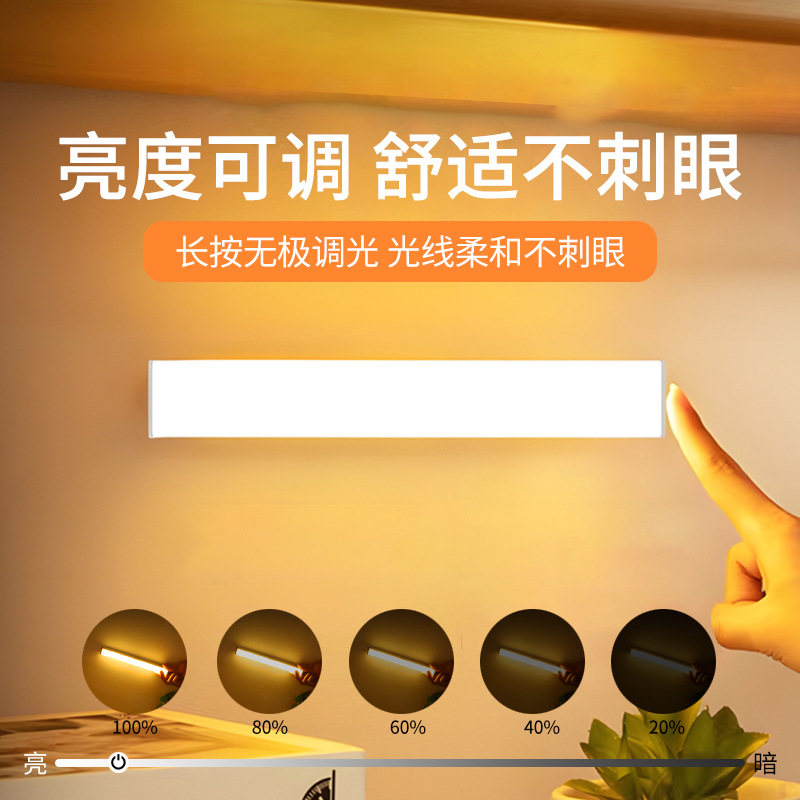 Smart Wireless Charging Human Body Sensor Night Light, No Wiring Required, for Home Use in Corridors, Wardrobes, Cabinets, Led Light Strip