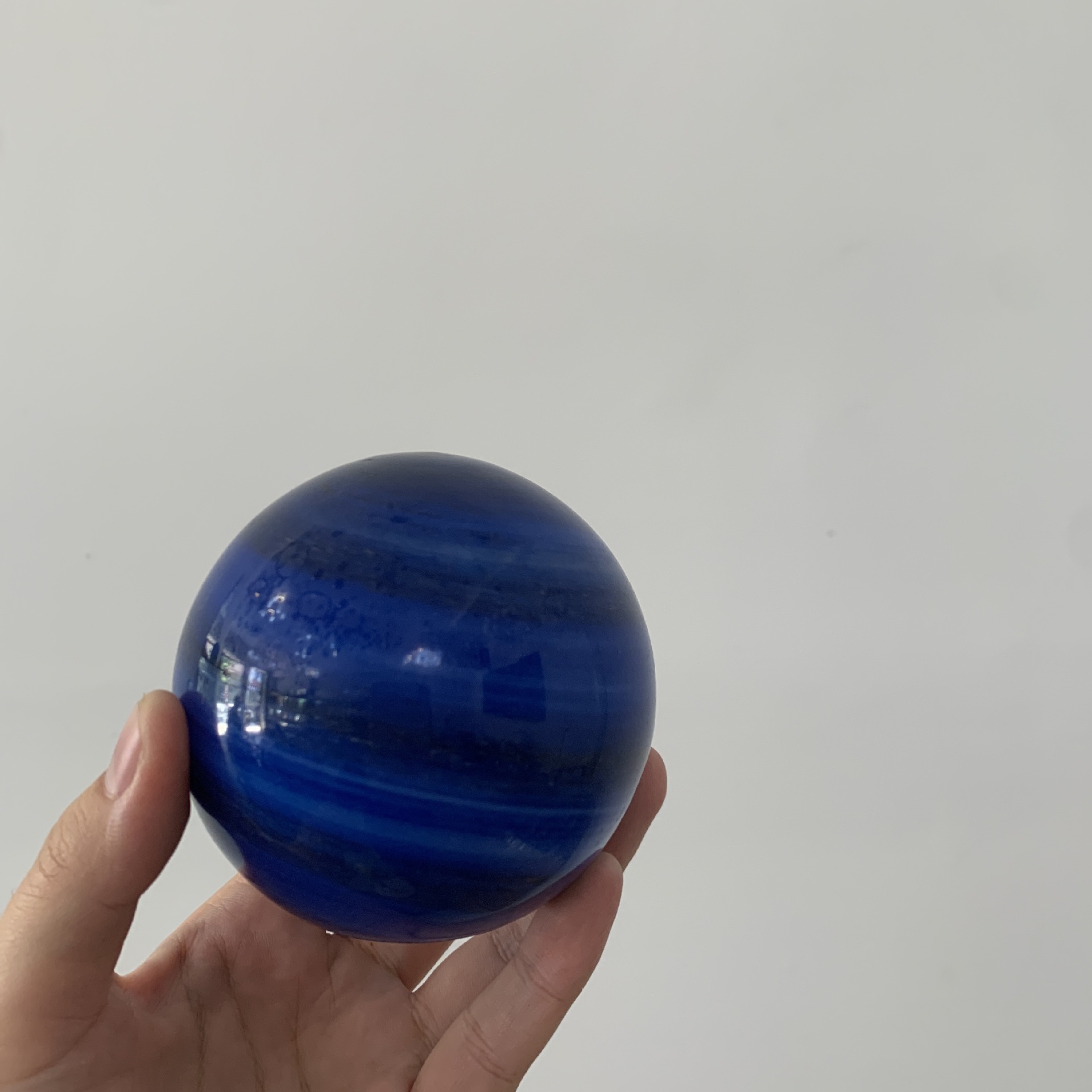 Customized Sapphire Blue Black Wandering Earth Glass Accessories Hand-Blown Glass Lighting Accessories Source Factory