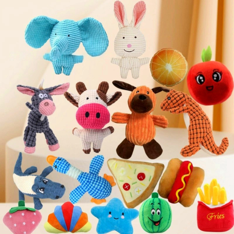 Новые игрушки для домашних животных плюшевые звуковые игрушки успокаивающие жевательные устойчивые к укусам игрушки для собак готовые к продаже