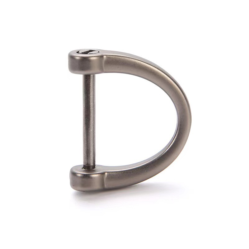 Spot horseshoe buckle metal car keychain anti-lost zinc alloy D-shaped buckle metal hardware accessories manufacturers wholesale