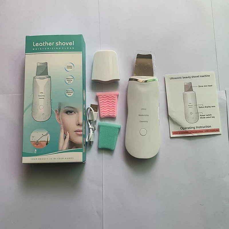 Ультразвуковая машина для пилинга, лопатка для черных точек, очищение лица от черных точек и акне, пылесос для пор, прибор для красоты