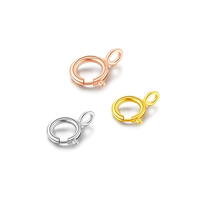 Чистое 18K золото пряжка пружинная пряжка Au750 аксессуары для ожерелья DIY браслет пряжка многофункциональная золотая пряжка фабричное прямое снабжение
