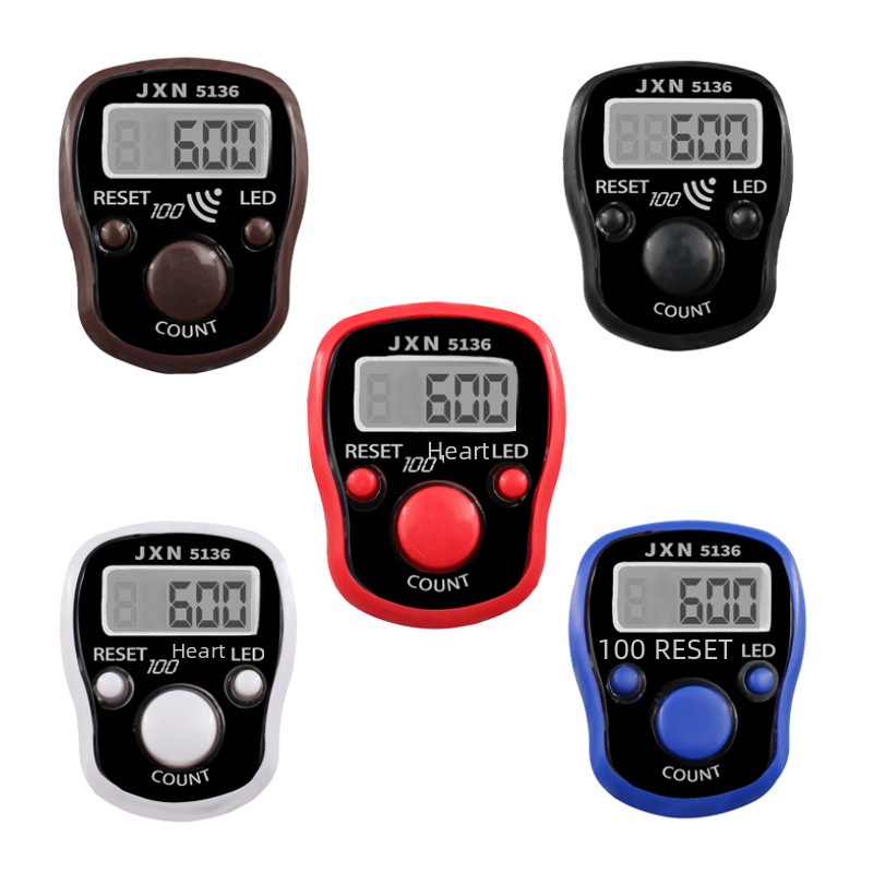 Counter with LED light 5136 ring electronic counter ring counter card with hundreds of sound