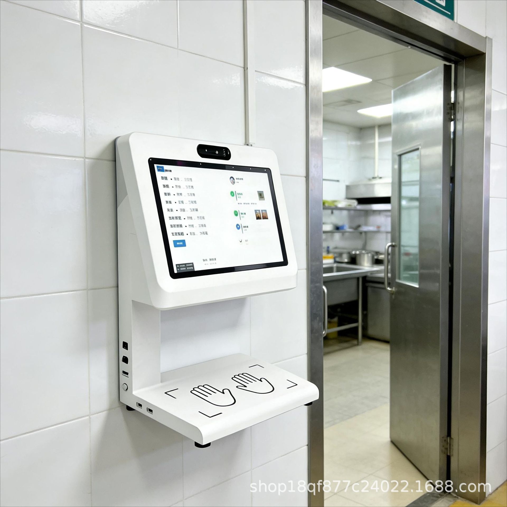 Canteen Morning Check-In Device Ai Facial Recognition Hand Wound Nail Mask Recognition Body Temperature Monitoring School Hospital Agency Electronic