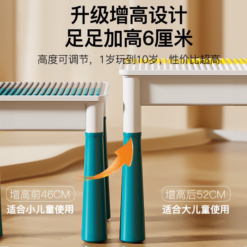 Children's Building Block Table Multi-Functional Large Game Table Large Particle Puzzle Assembly Boys and Girls 3 Years Old and 6 Years Old Baby Toys