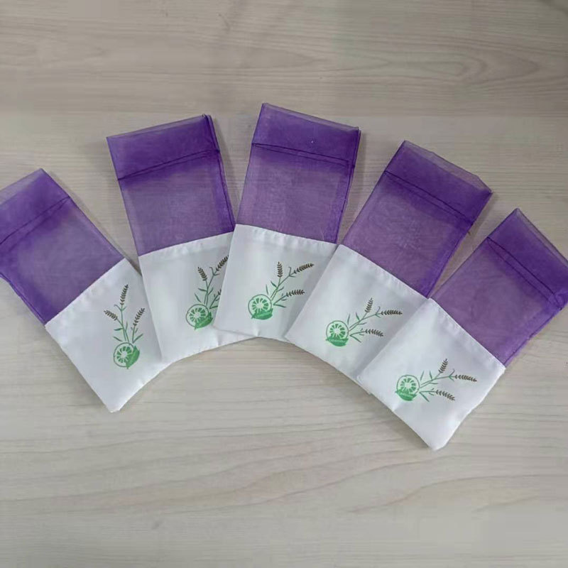 Lavender Sachet Sachet Bag Aromatherapy Empty Bag Lavender Dried Flower Bundle Pocket Transparent Mesh Cotton and Hemp Cloth Sachet Bag