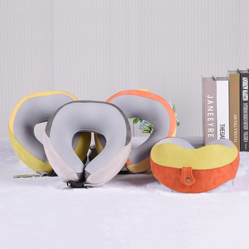 Memory Foam U-Shaped Pillow, Adult Travel Pillow, Driving Neck Pillow, Office Nap Pillow, Removable and Washable U-Shaped Pillow with Cooling Sensation