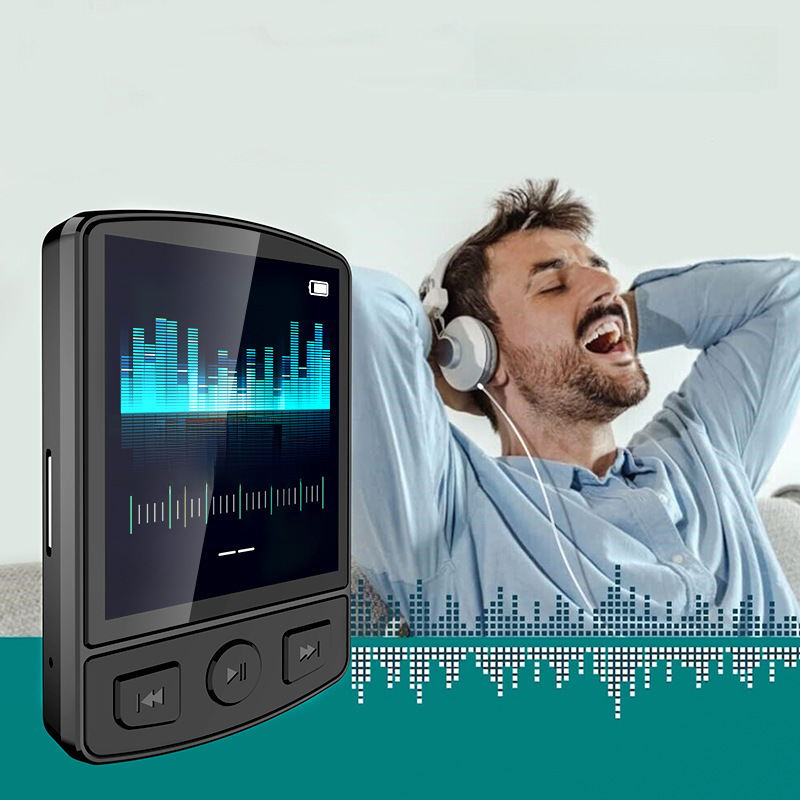 (Private model) factory wholesale sports back Clip MP3/MP4 recording 1.8-inch large screen Bluetooth sports clip FM