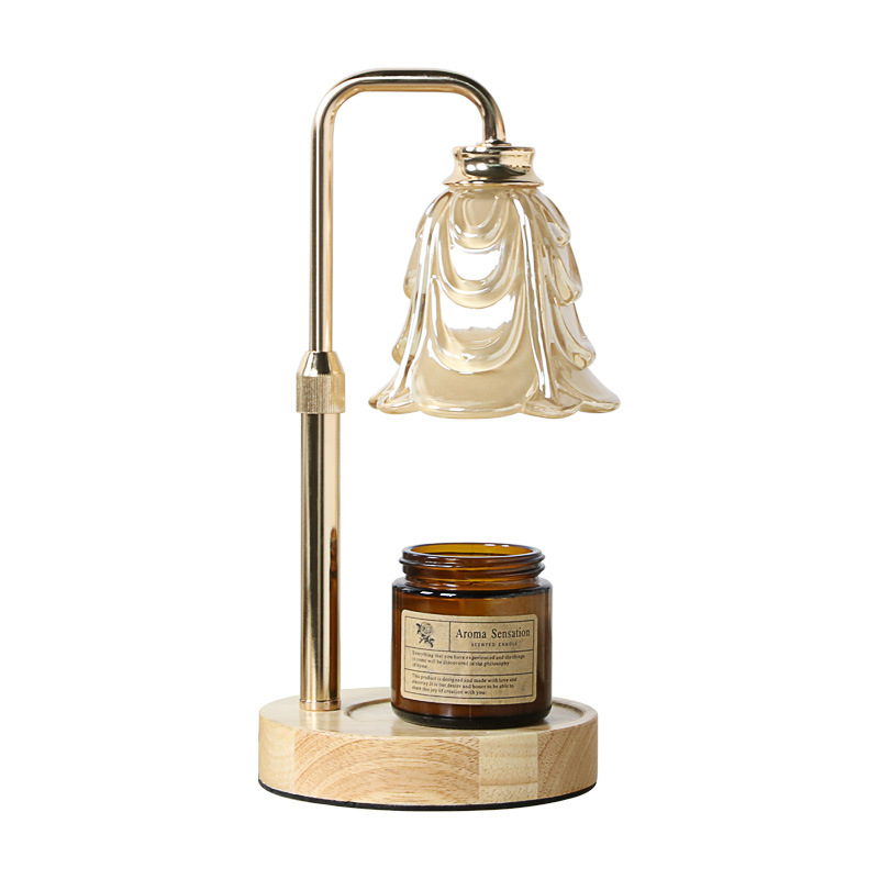 Log Aromatherapy Lamp Melted Wax Candle Warm Lamp Adjustable Light Melted Candle Holder Lamp Bedroom Aromatherapy Stove Melted Candle Lamp Amazon
