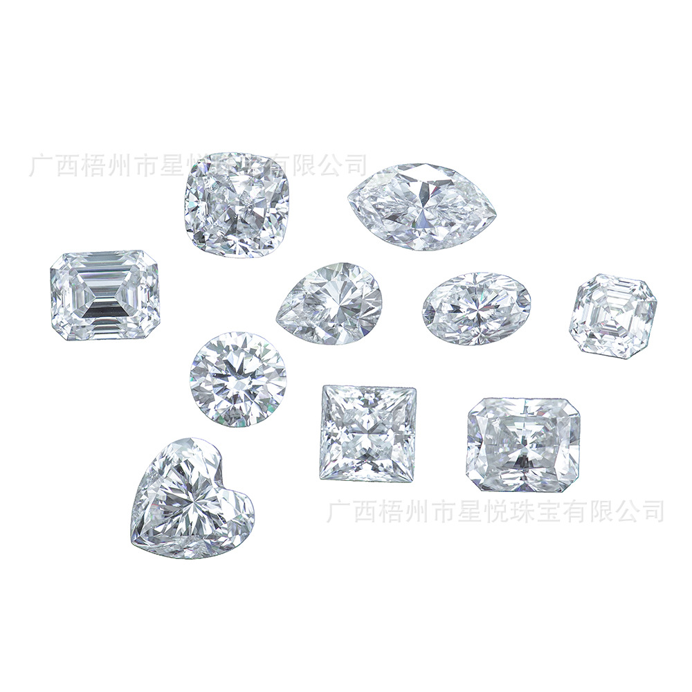 D Color Vvs Moissanite Factory Spot Marquise Water Drop Oval Pear Egg Heart Square 1-5 Carat 3Ex Moissanite