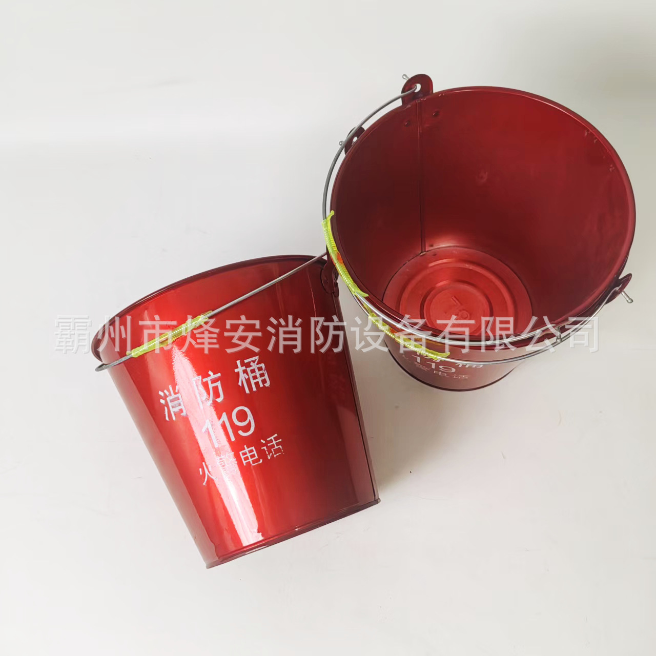 Firefighting Barrel, Half Barrel, 8-Liter Barrel, Yellow Sand Barrel, Firefighting Equipment, Thickened Cold-Rolled Steel Firefighting Barrel, Red Leather Iron Barrel
