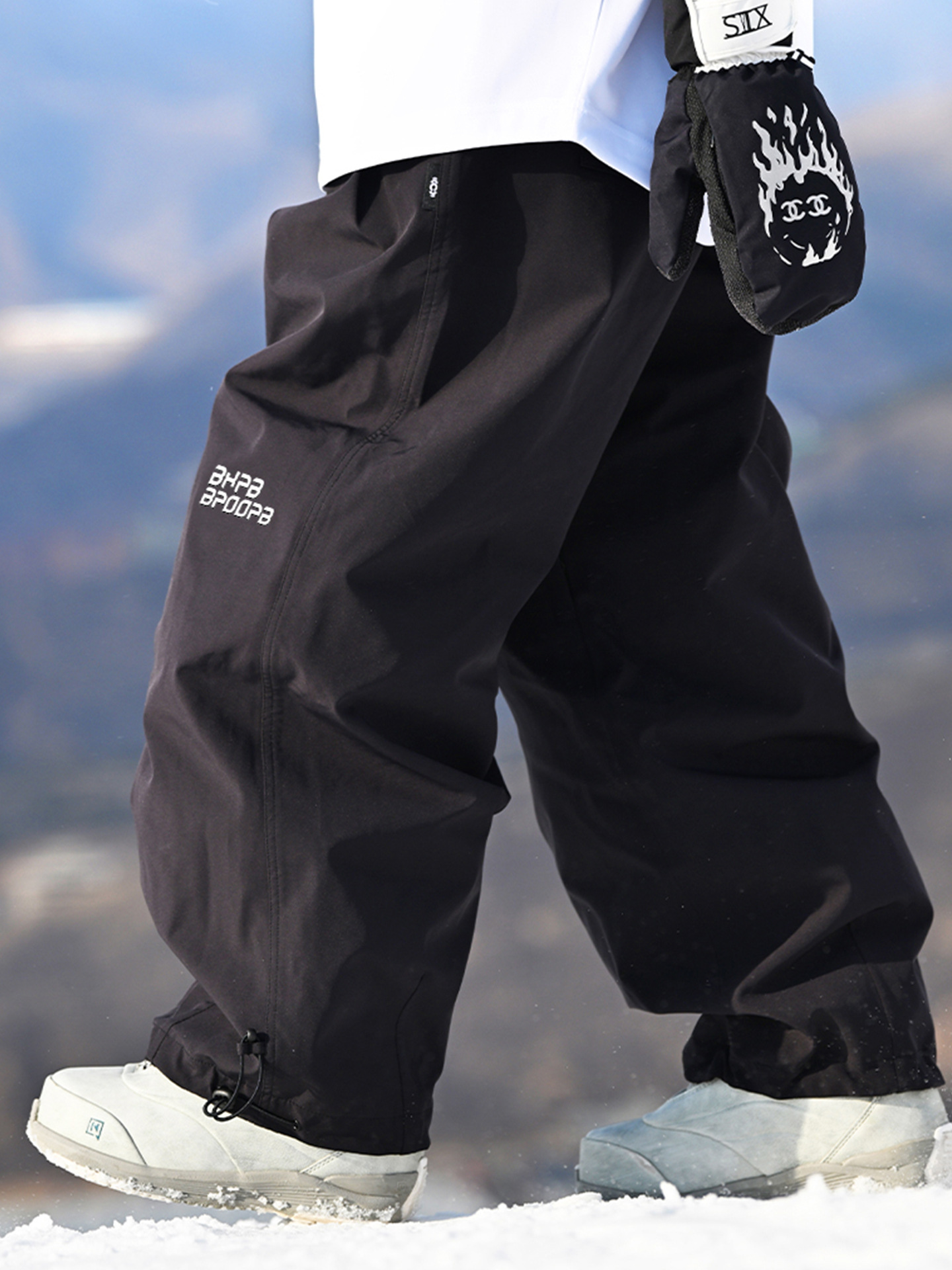 Ski Pants with Suspenders, Single and Double Board, Waterproof and Warm, Outdoor Women's Snow Pants, Slim Ski Suit Pants, Ski Equipment