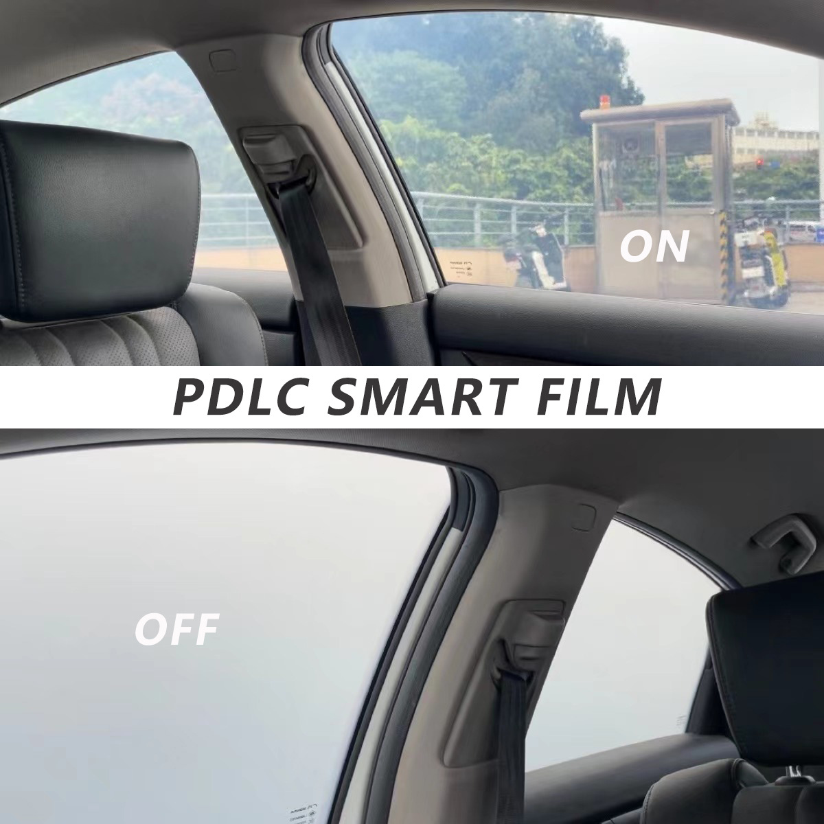 Automotive Dry-Adhesive Electrochromic Switchable Smart Pdlc Window Tint Film Intelligent Electro-Controlled Film