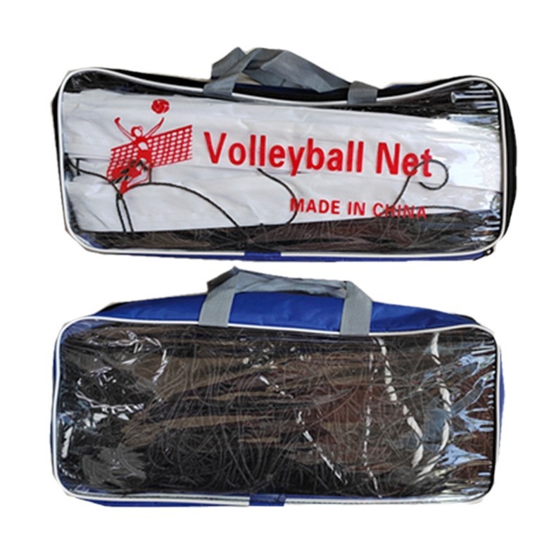 knotted polyethylene pe portable beach volleyball net 9.5 meters long and one meter wide