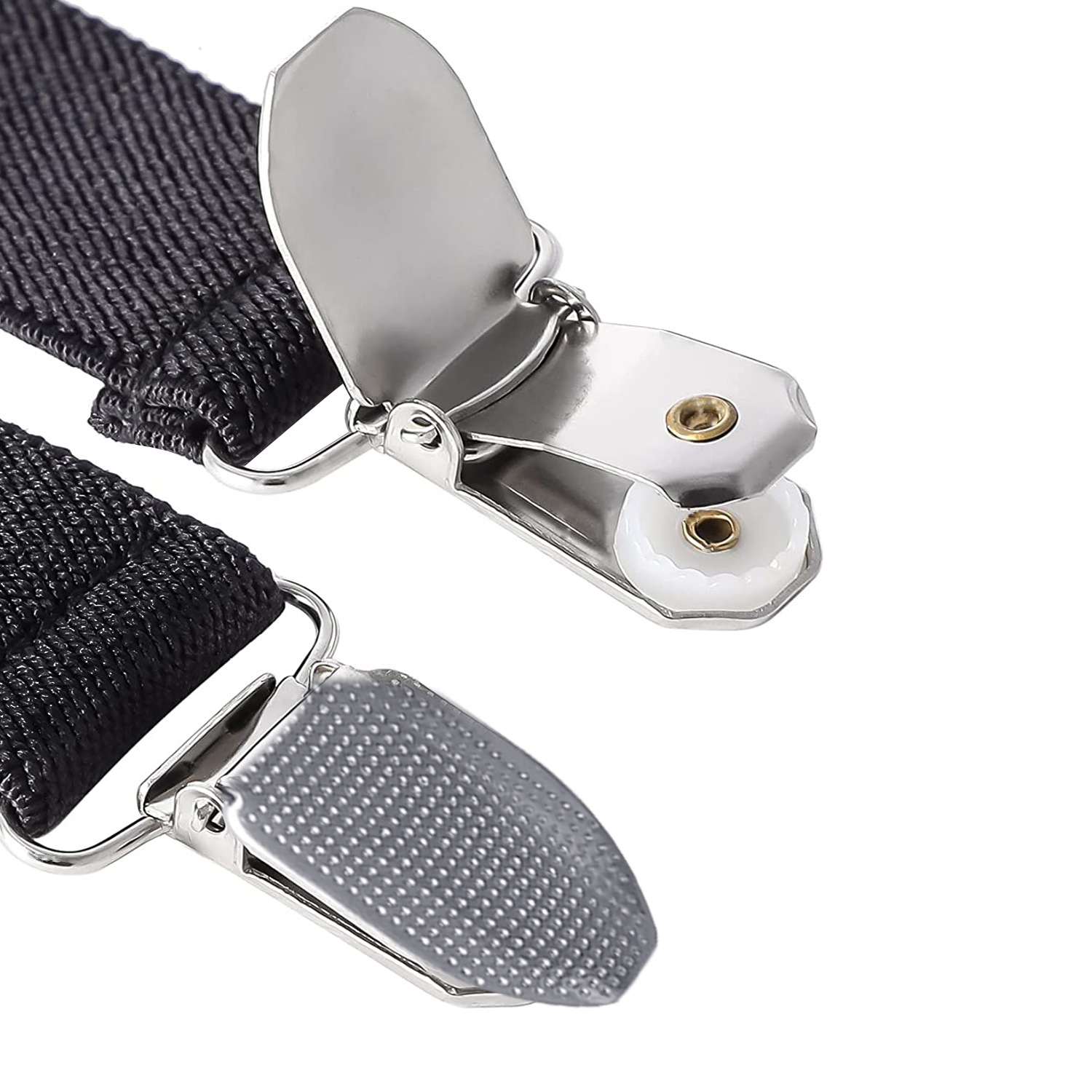 Cross-border supply of boys and girls gloves non-slip belt children elastic glove clip polyester silk material spot