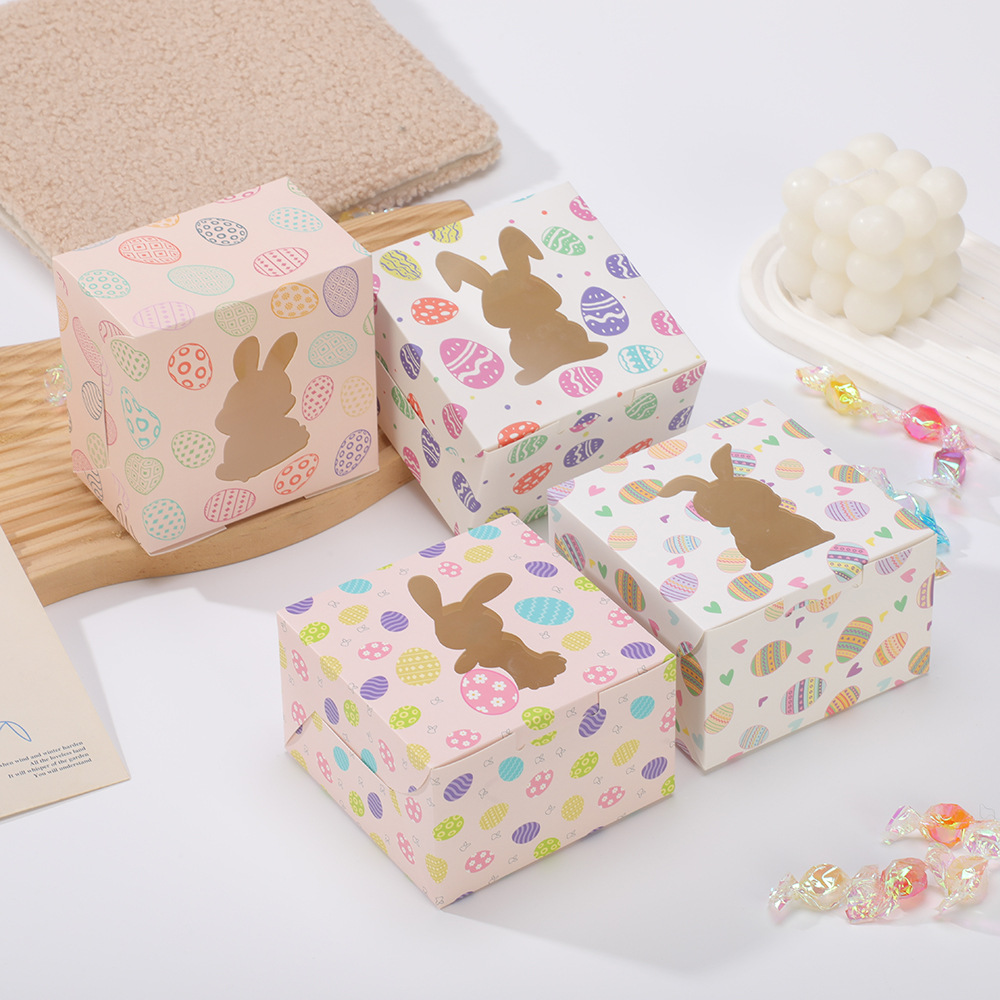 New Easter Small Box Easter Party Party Rabbit Candy Box DIY Creative Window Cartoon Paper Box