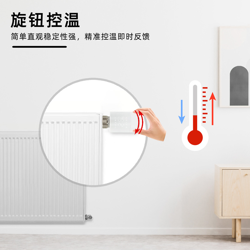 Tuya Thermostatic Valve Wifi/Zigbee App/Voice Control Radiator Temperature Controller Smart Thermostat