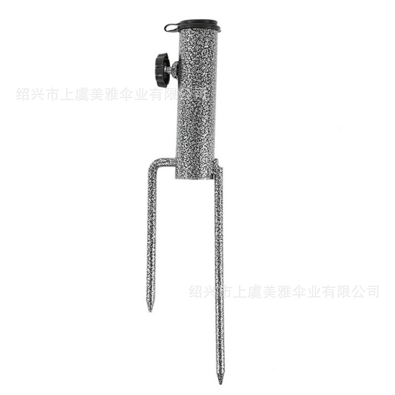 Factory Wholesale Iron Outdoor Sunshade Sun Umbrella Insert Umbrella Seat Garden Umbrella Fixed Umbrella Fork Umbrella Seat Umbrella Accessories