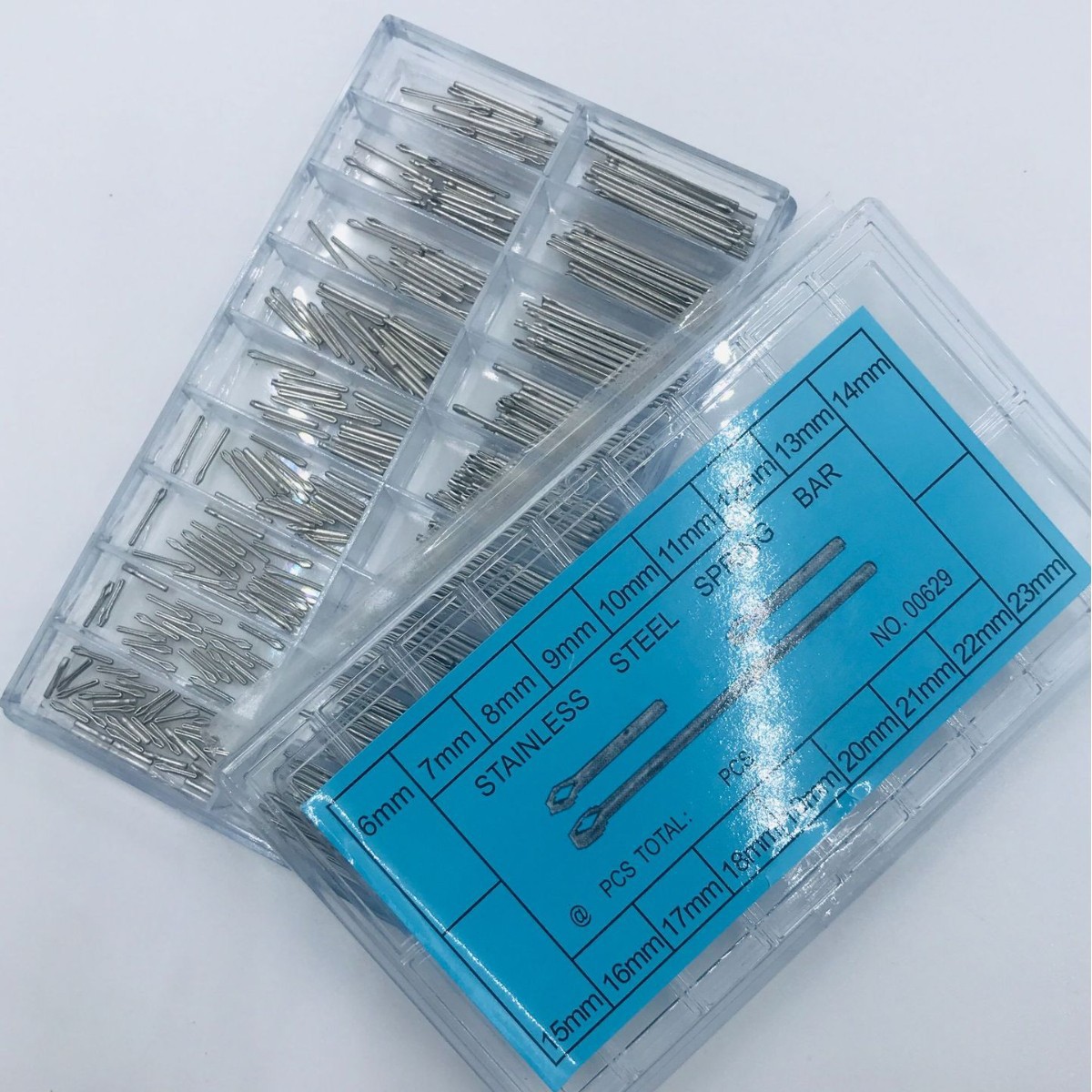 Аксессуары для ремешка, упакованный шплинт 6-23 мм, фиксированный вал для ремешка, U-образный шплинт для часов