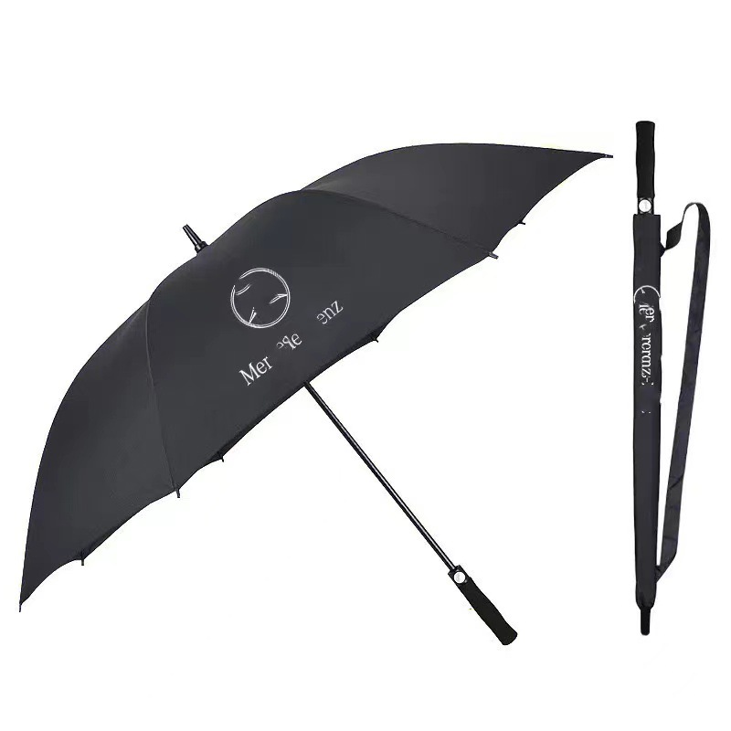 27 Inch Umbrella Customized Oversized Car Mark Golf Umbrella Straight Long Umbrella Three-Person Anti-Storm Sunny Umbrella Large Umbrella