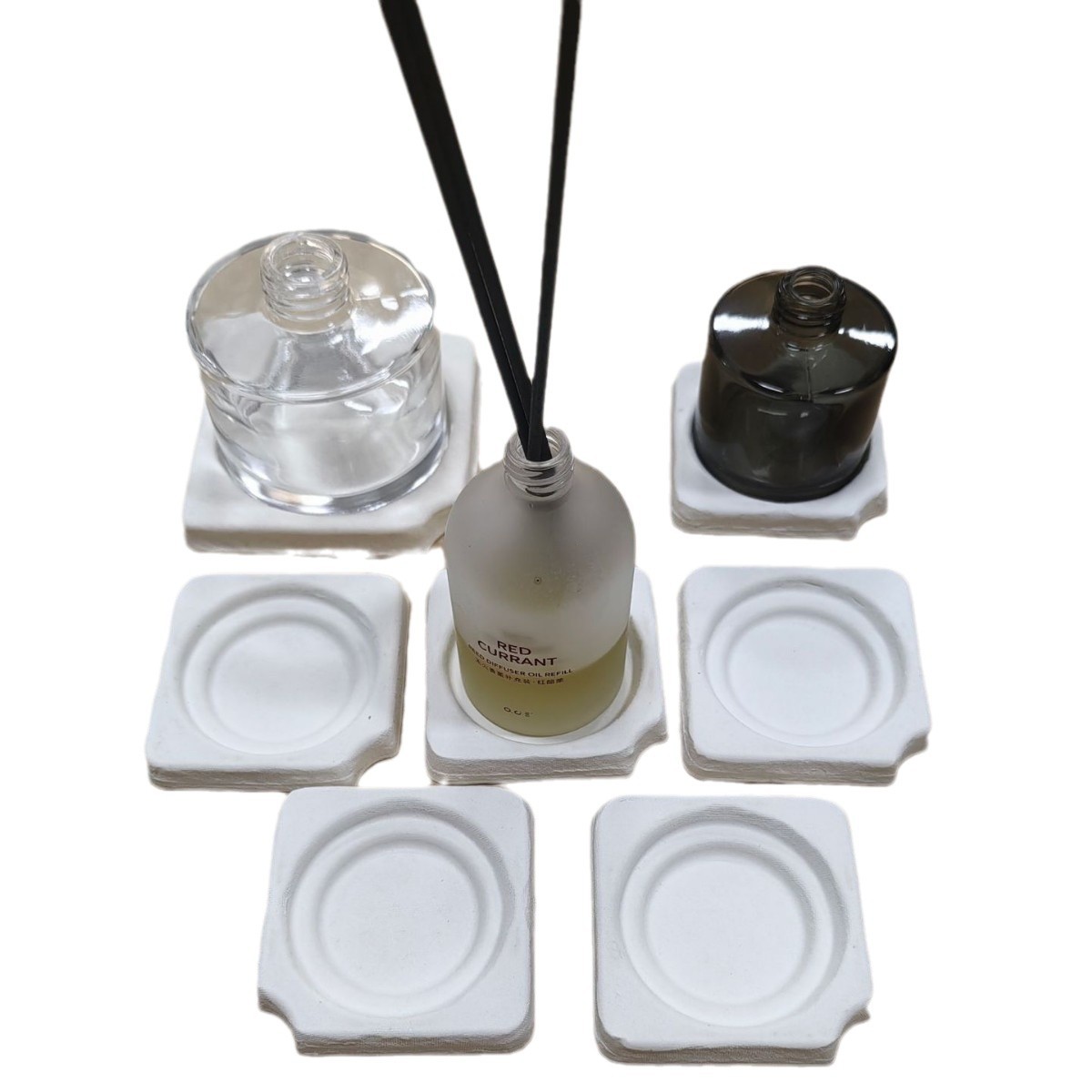 Paper Pulp Molded Packaging, Proofing, Sugarcane Pulp Wet-Pressed Environmentally Friendly Degradable Material, Aromatherapy Display Paper Inner Tray