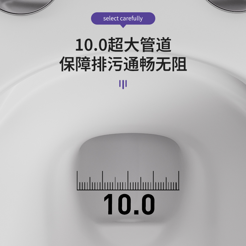 Toilet Household Large-Diameter Silent Water-Saving Large-Impact Siphon-Type Small-Sized Toilet with Anti-Odor and Anti-Splash Toilet