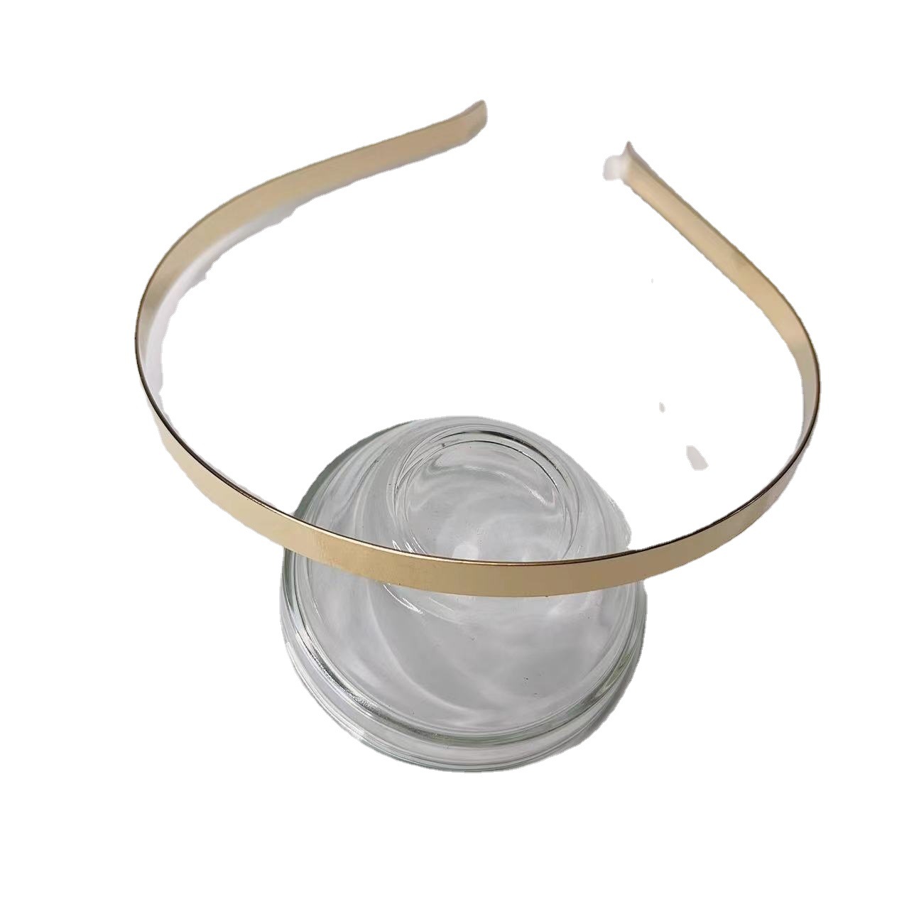 diy headband material bottom Pi blank light plate headband high quality electroplated headband thickened metal head buckle wholesale