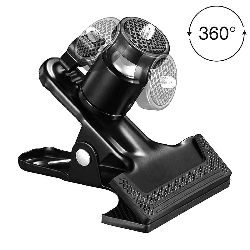 Универсальная маленькая панорамная головка с мощным зажимом, сферический панорамный свет для фотооборудования, аксессуары из литья