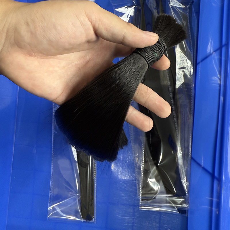 Real Hair Extensions with Crystal Thread, Seamless Invisible Hair Extensions, Self-Extended Human Hair Straight Hair Wigs