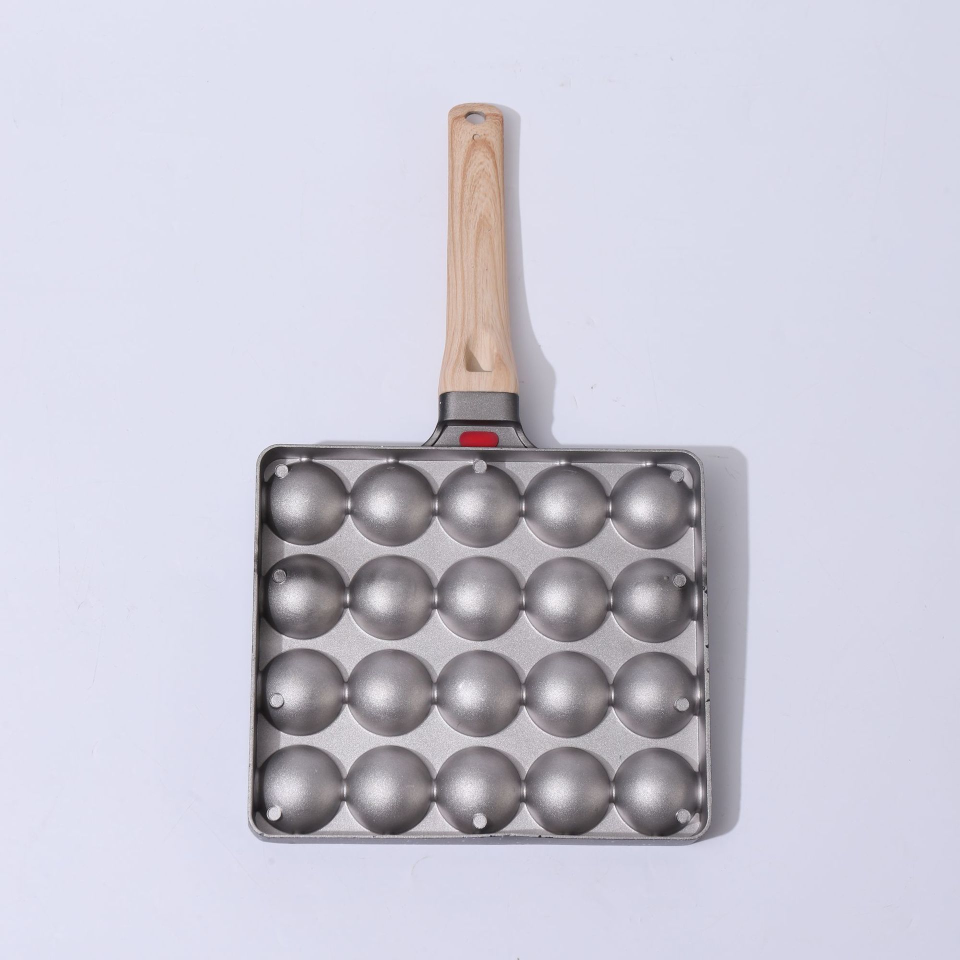 Household Octopus Ball Machine 20-Hole Baking Pan Fish Ball Quail Egg Baking Pan Egg Waffle Mold Non-Stick Pan Tool