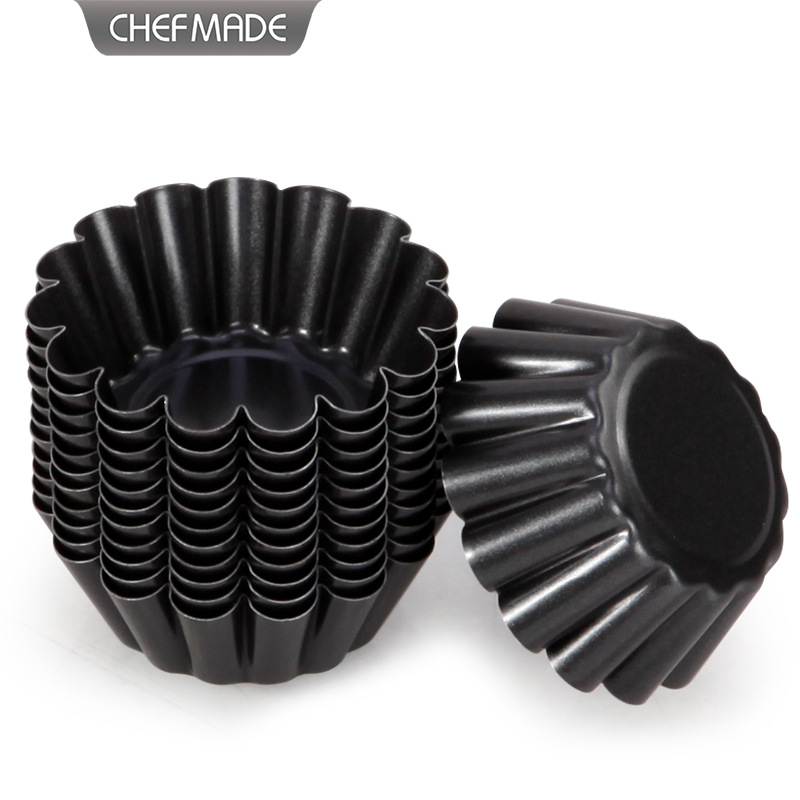 Неприлипающая форма для яичных тартов, кружка в виде хризантемы, форма для круассана, пудинга, португальского тарта, инструменты для выпечки DIY